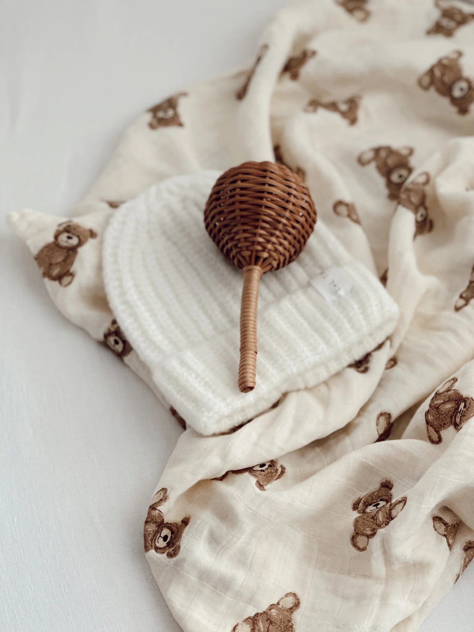 Organic Cotton Swaddle | Teddy Bears Picnic