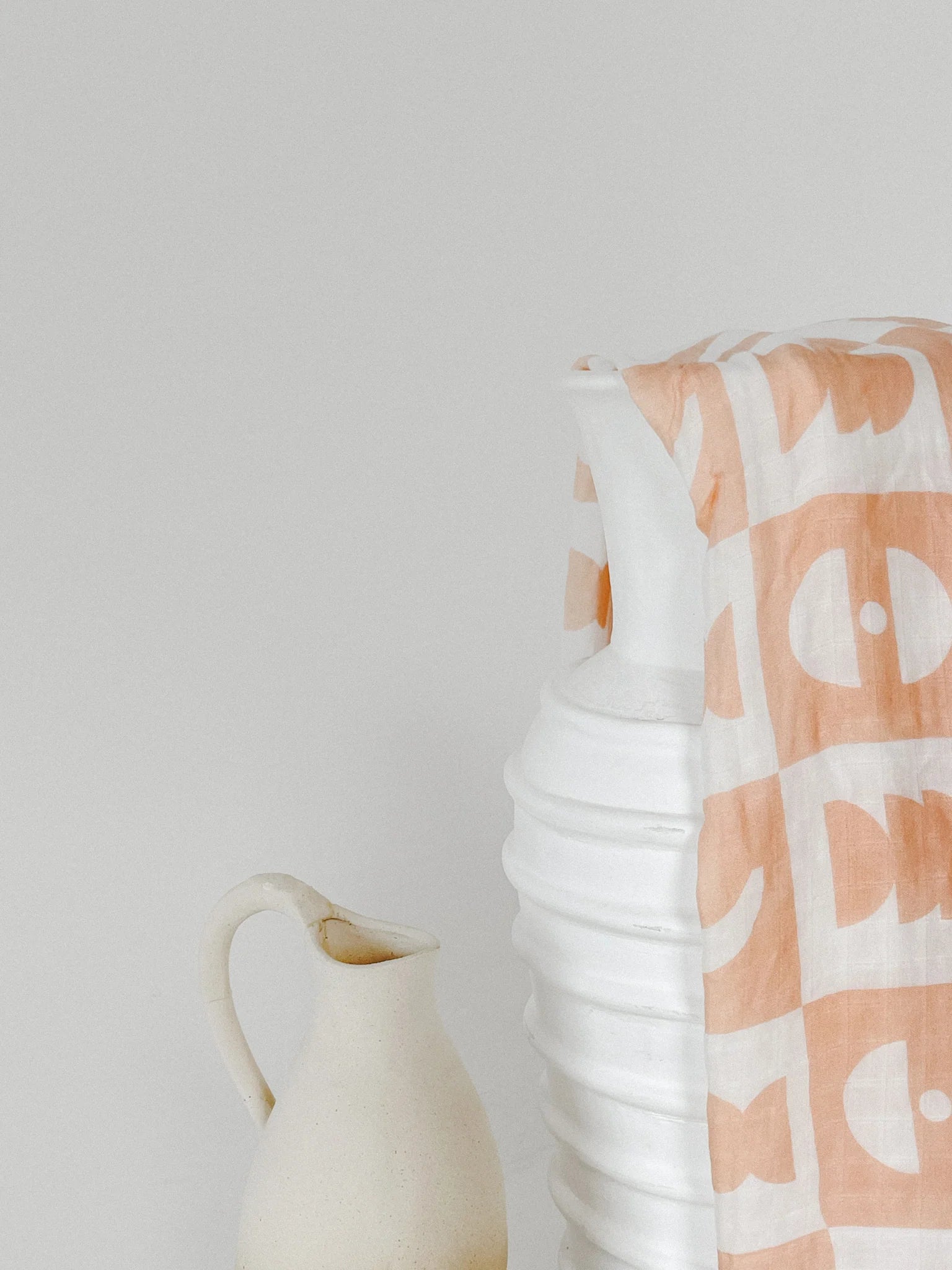 Seakaboo Organic Bamboo Cotton Baby Swaddle|Wrap - Aria Peach
