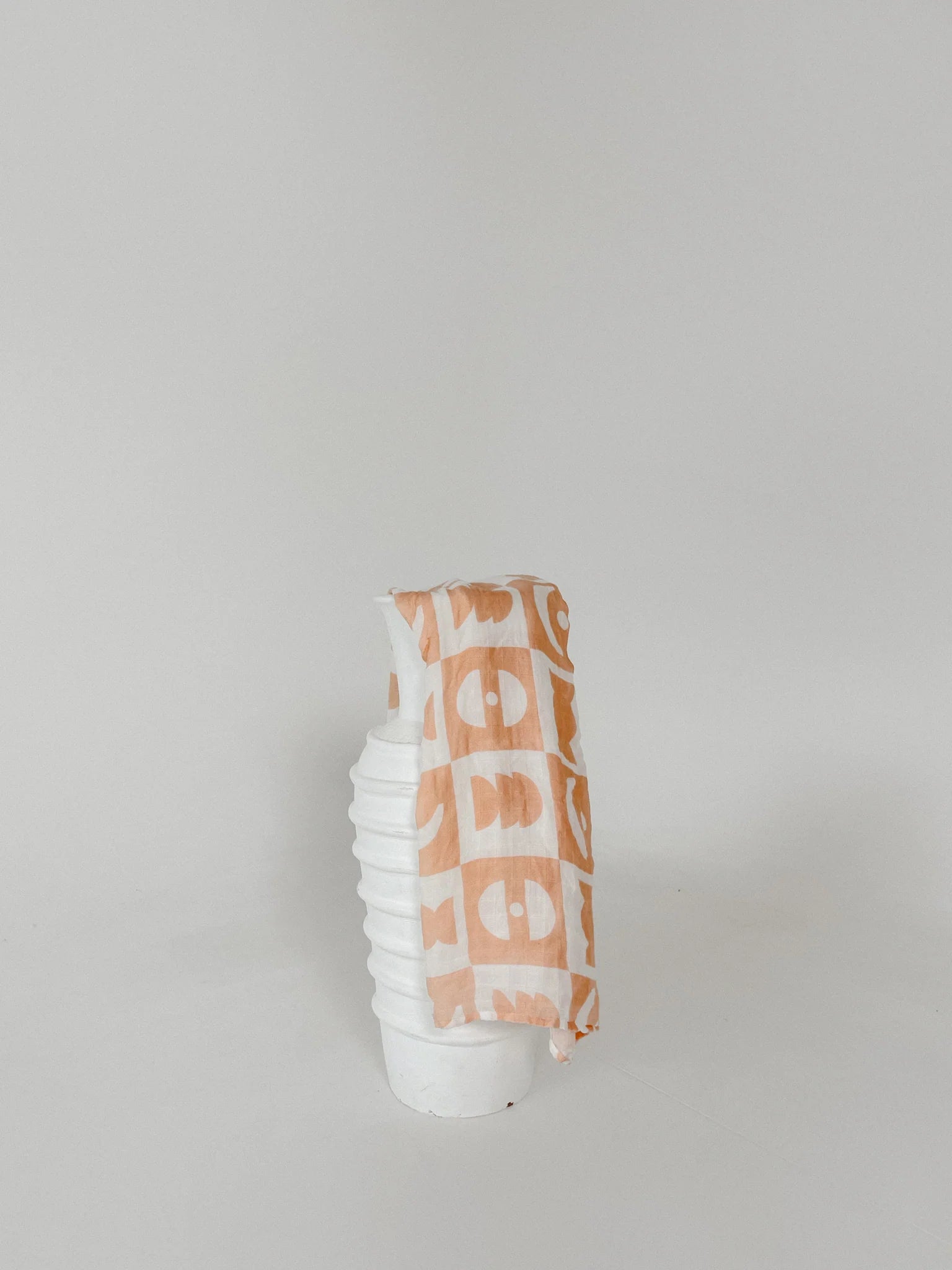 Seakaboo Organic Bamboo Cotton Baby Swaddle|Wrap - Aria Peach