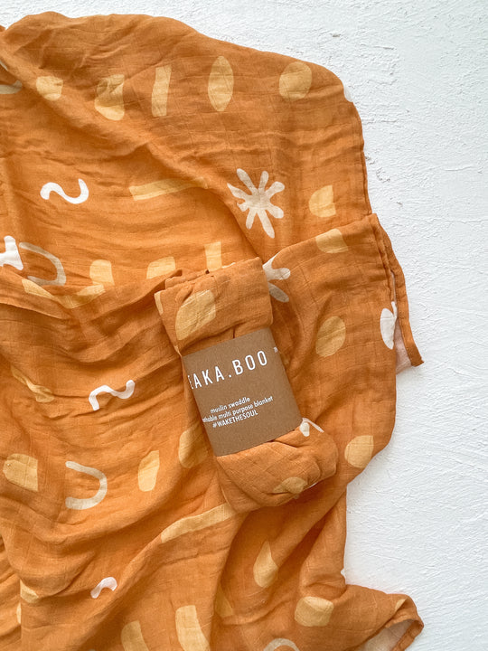 Seakaboo Organic Bamboo Cotton Baby Swaddle|Wrap - Bhumi