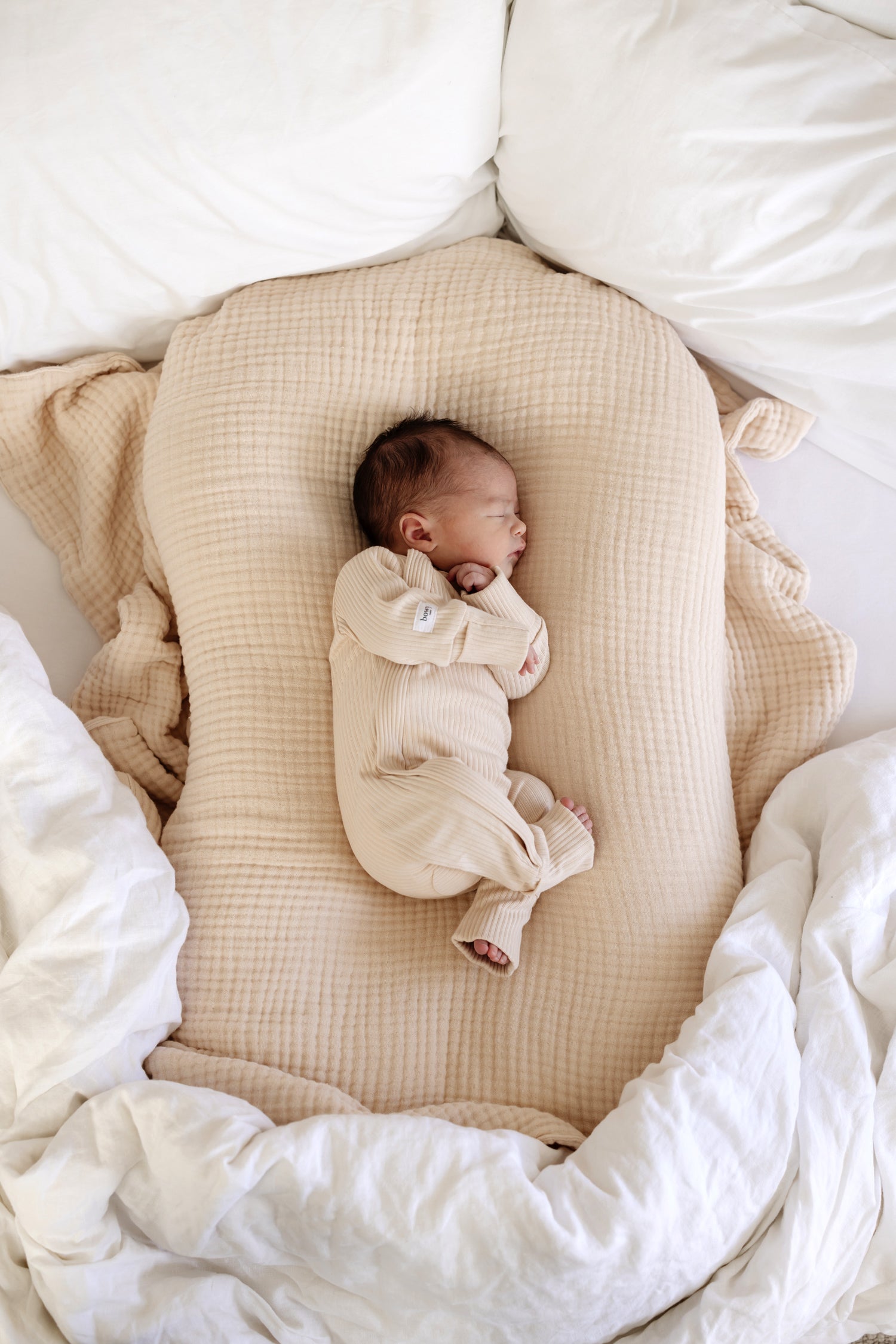 Ribbed Onesie - Cream
