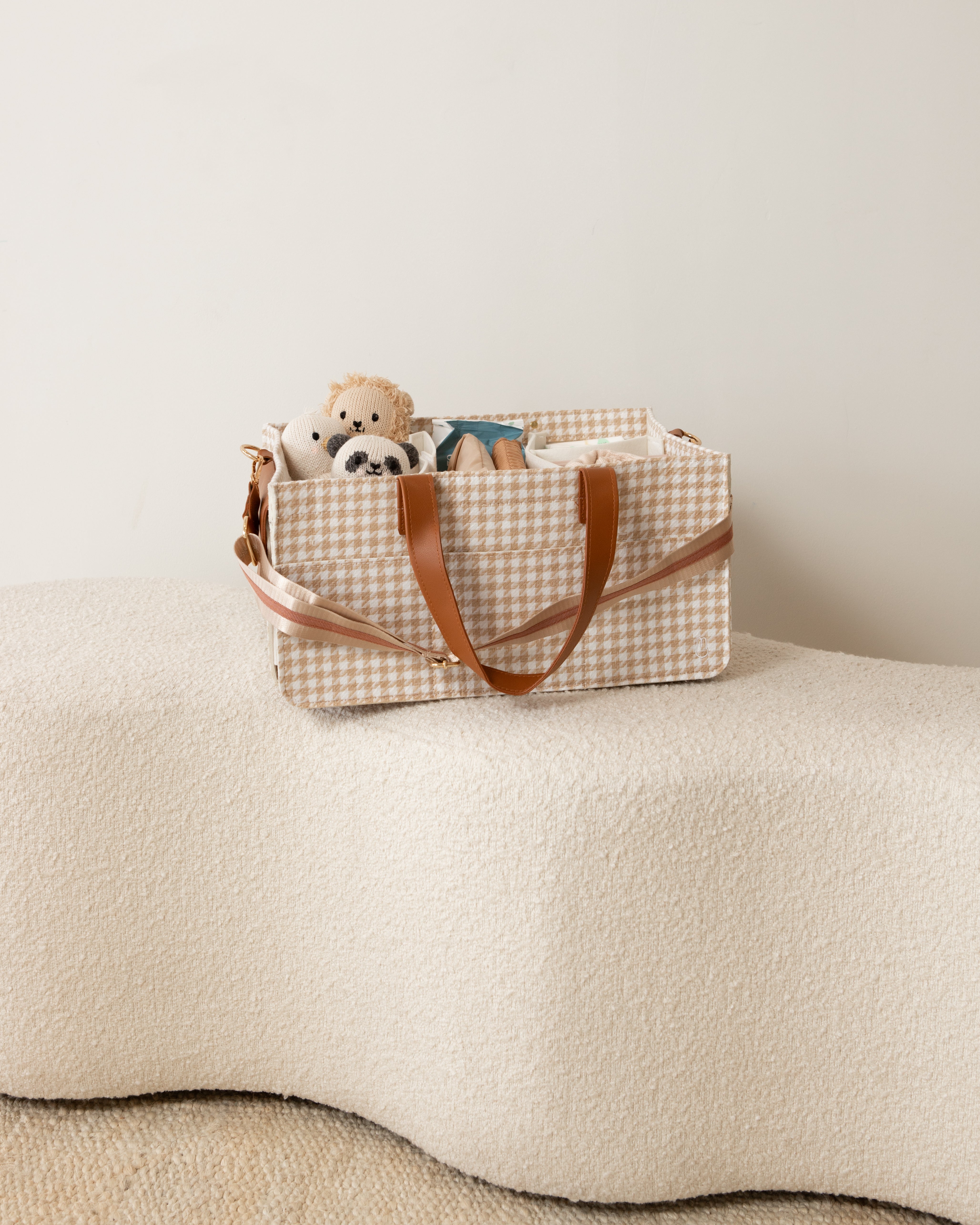 Bunnie Caddie | Houndstooth Tan