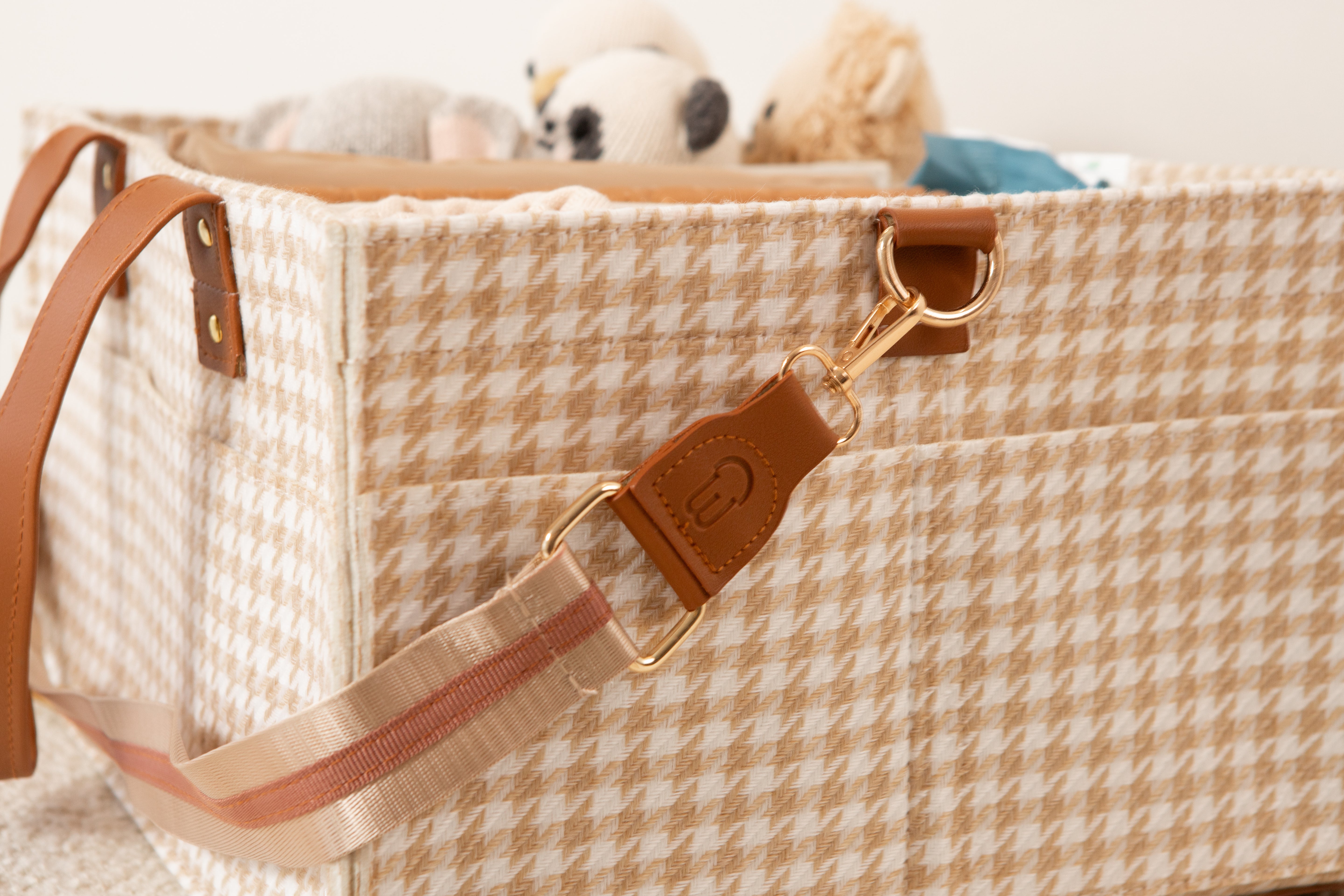 Bunnie Caddie | Houndstooth Tan