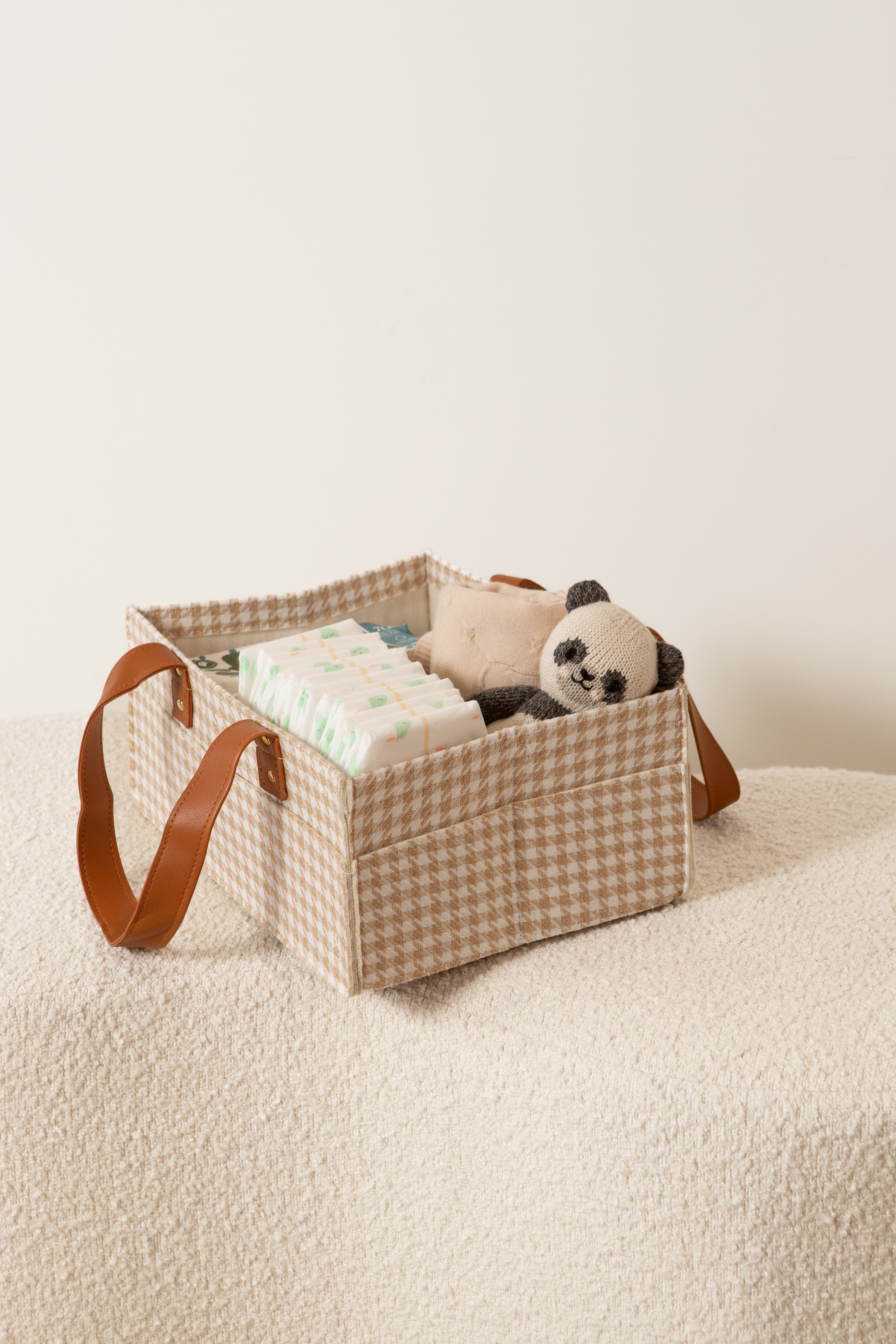 Bunnie Caddie | Mini Houndstooth Tan