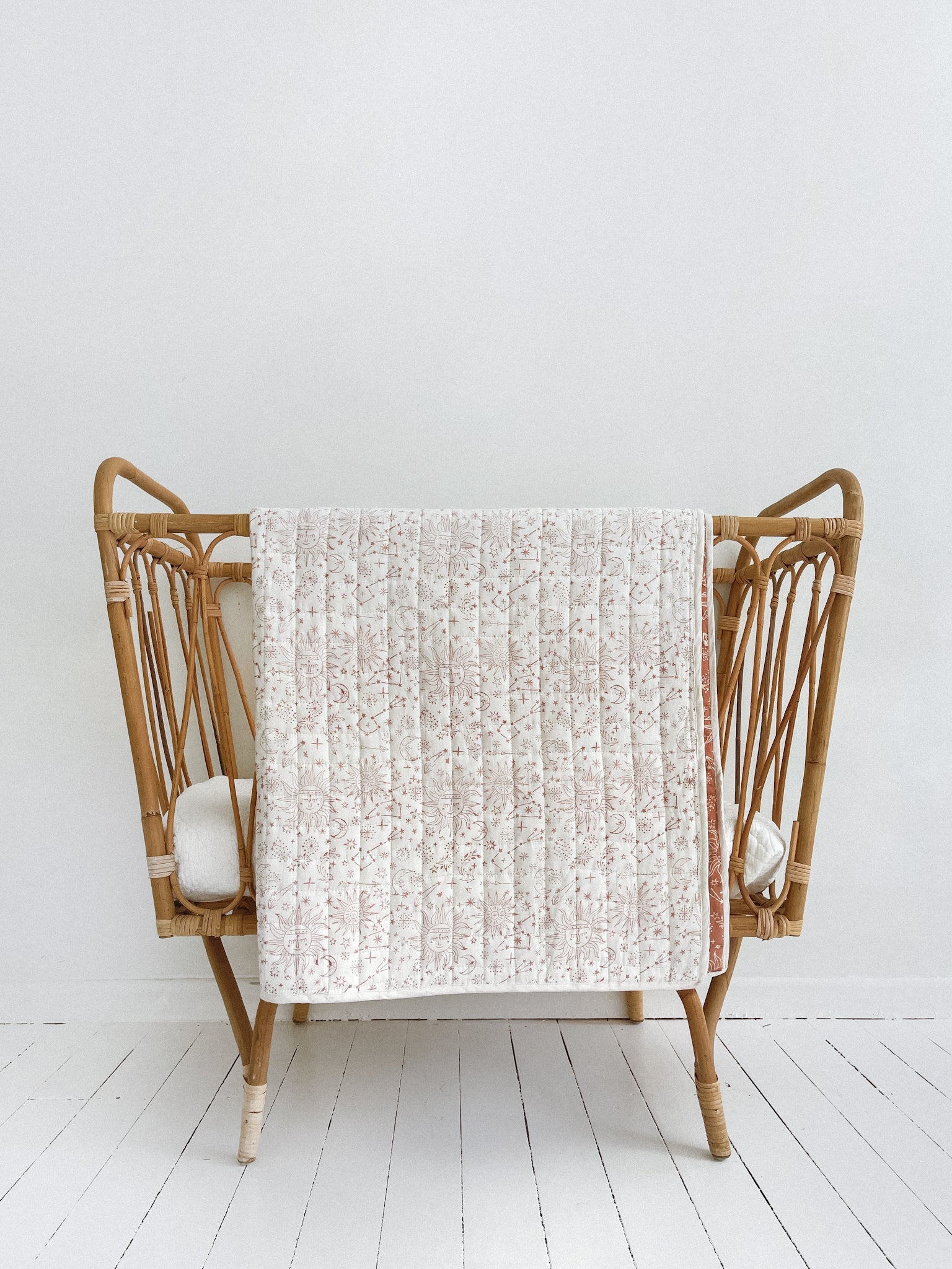 Kantha Cot Quilt | Celestial Clay