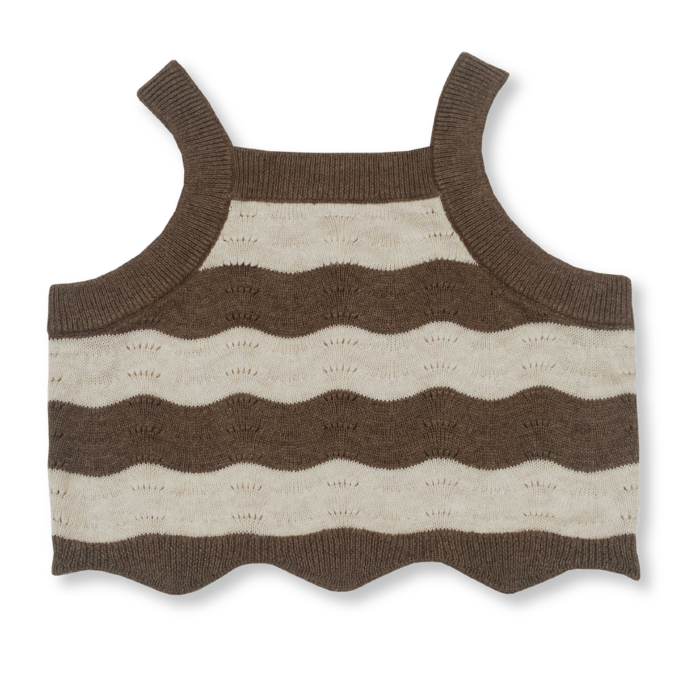 Summer Knit Top | Mud/Coconut
