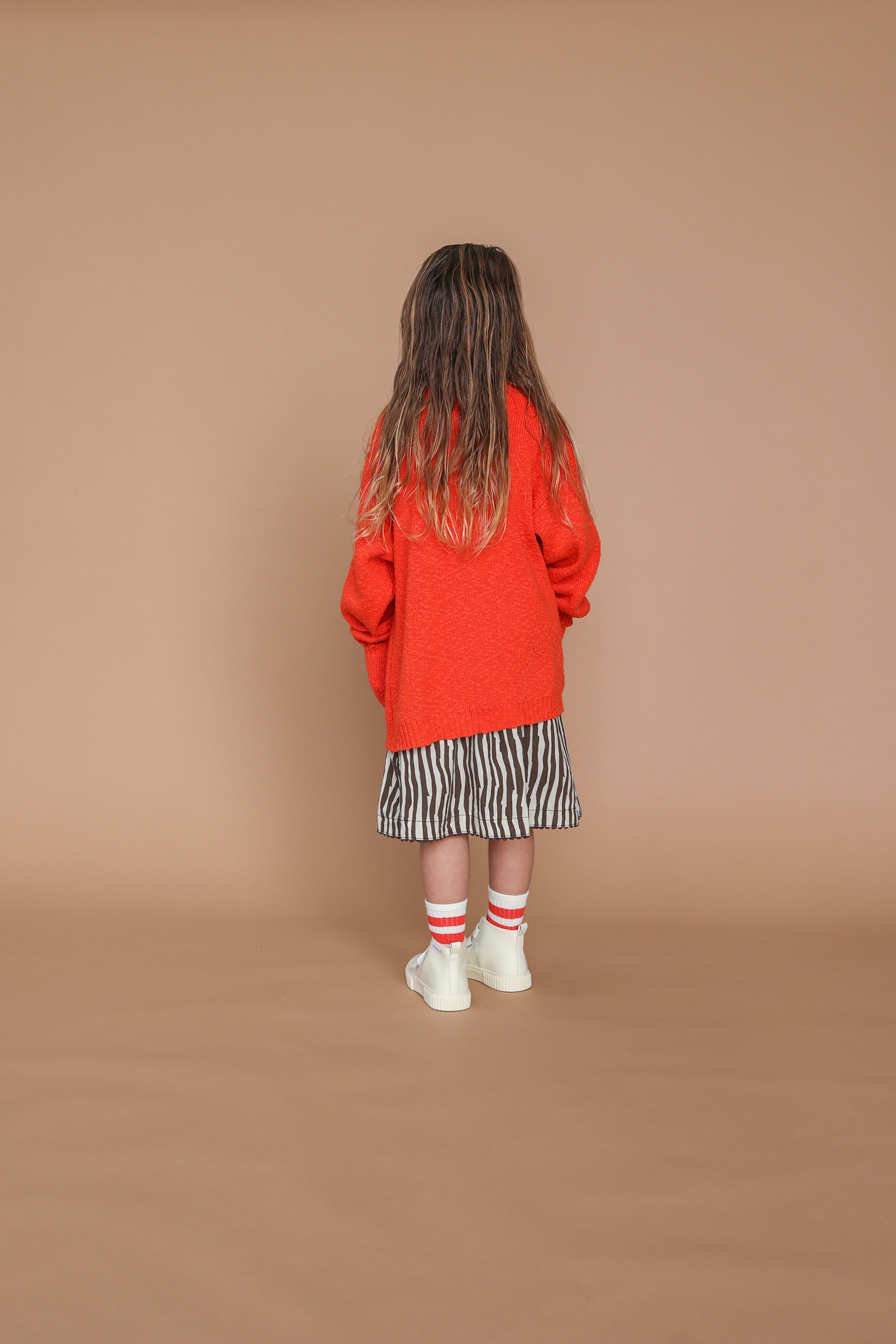 Textured Cardigan | Port Red