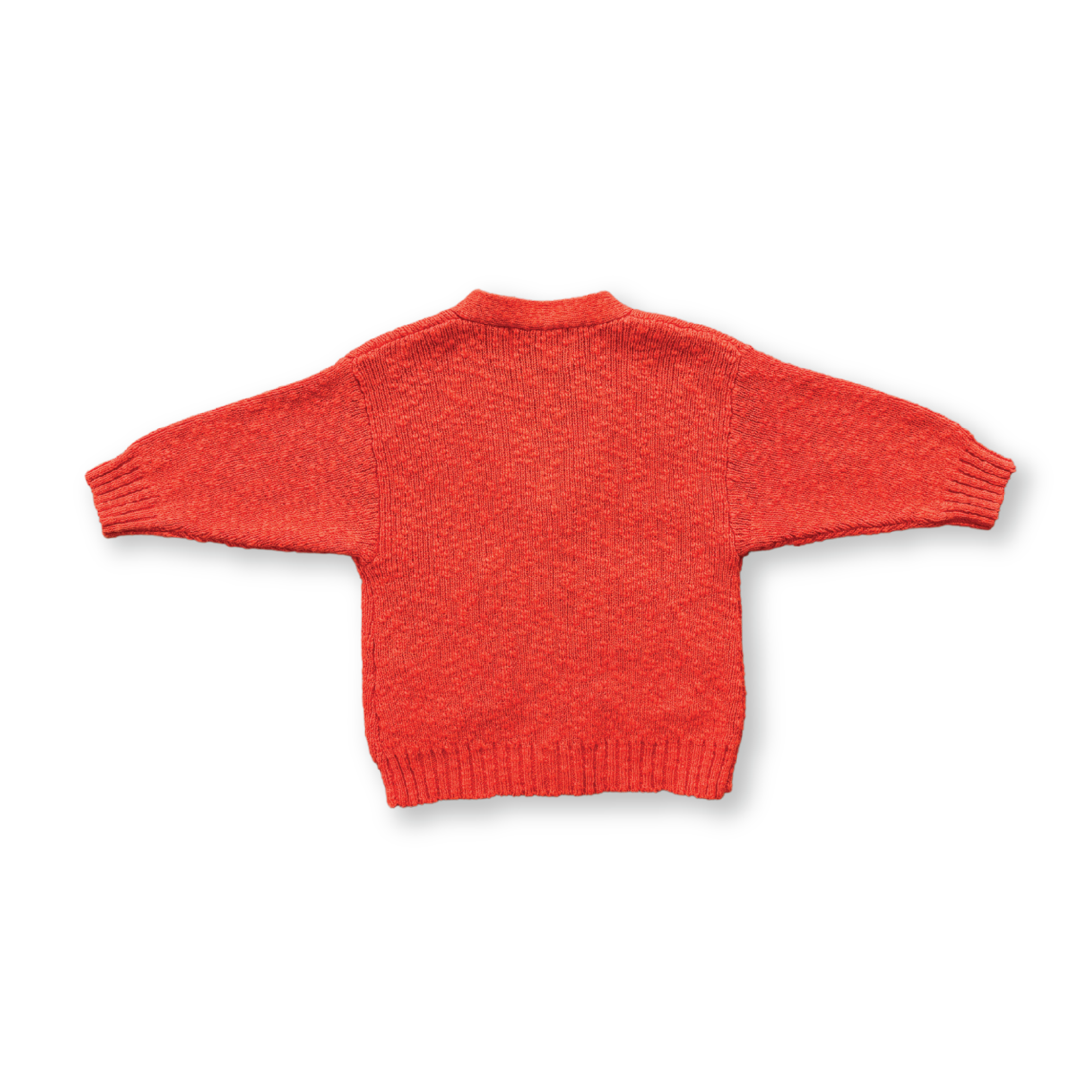 Textured Cardigan | Port Red