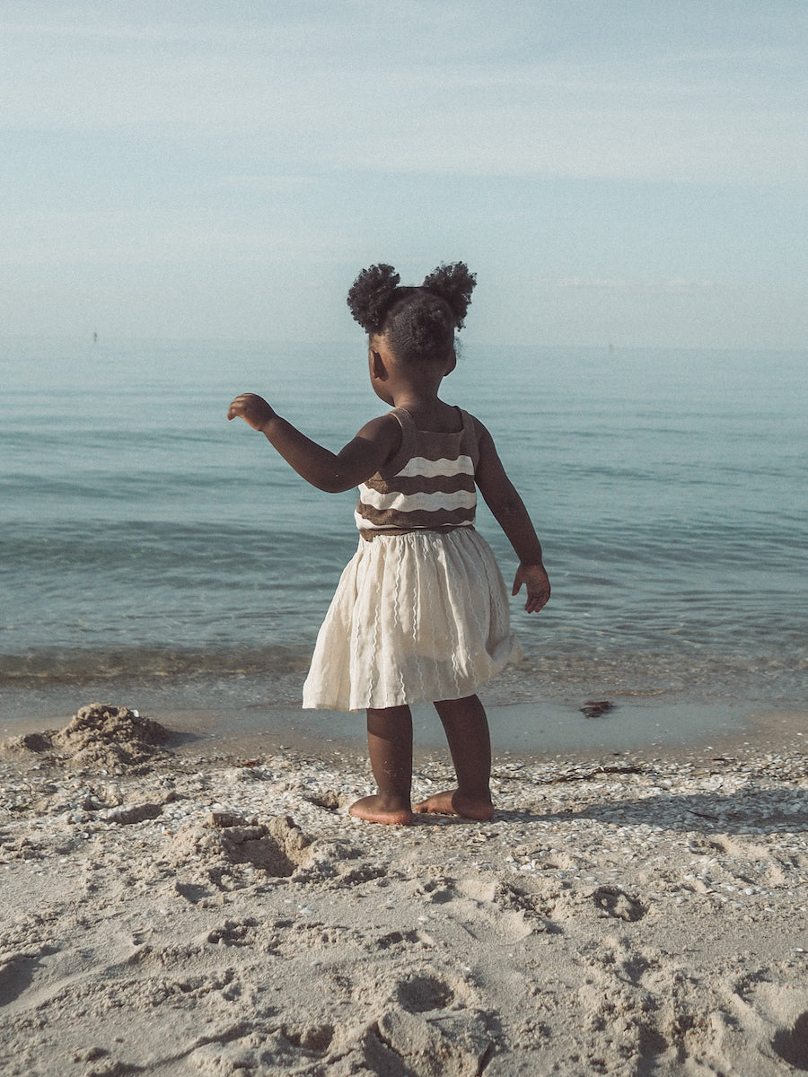 Summer Knit Top | Mud/Coconut
