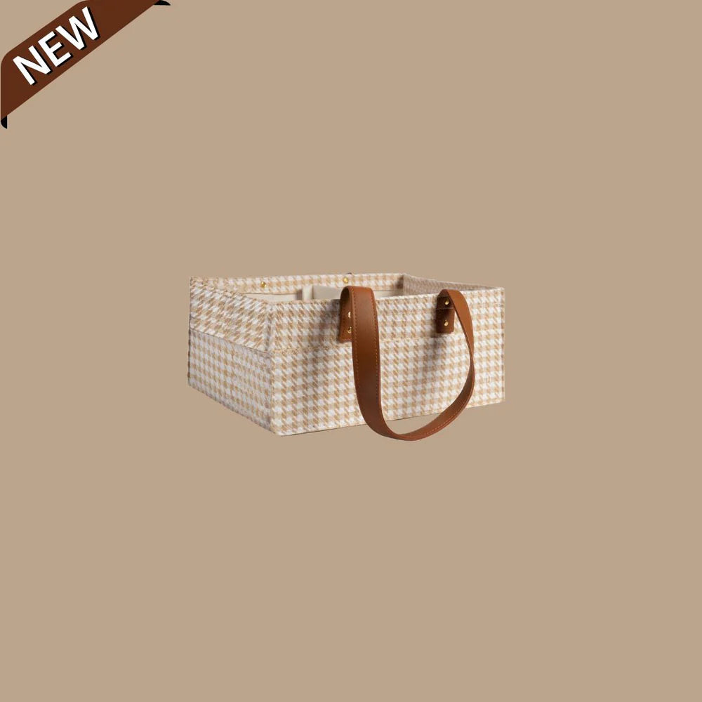 Bunnie Caddie | Mini Houndstooth Tan