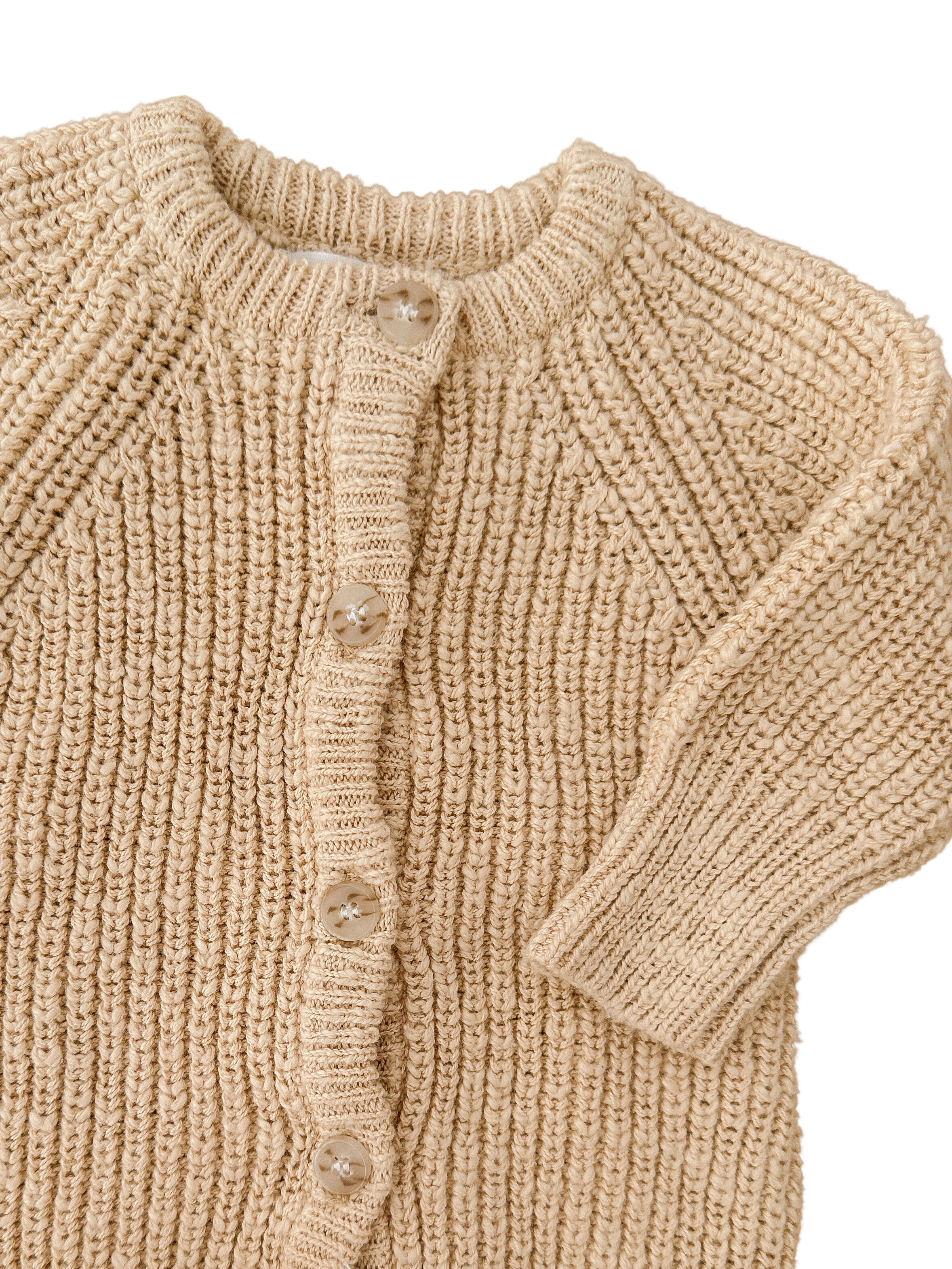 Classic Knit Romper | Wheat