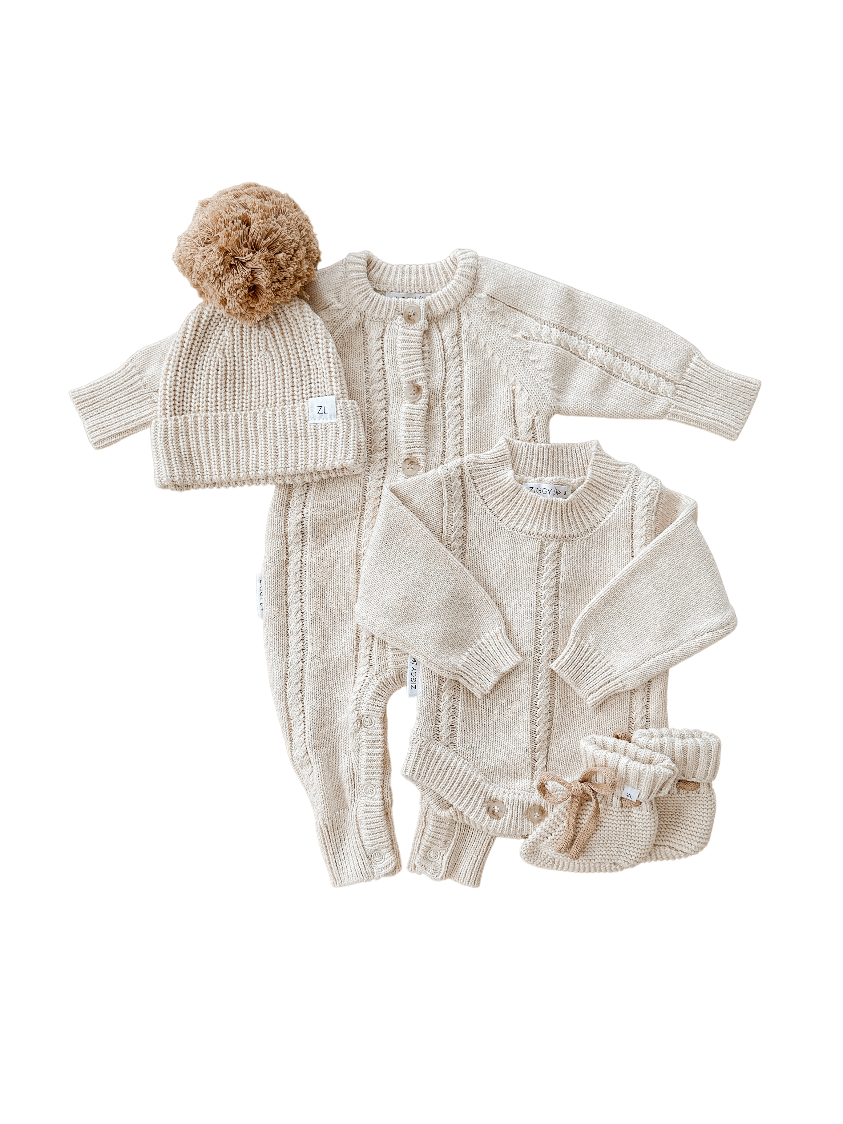 Classic Knit Romper | Biscotti Fleck