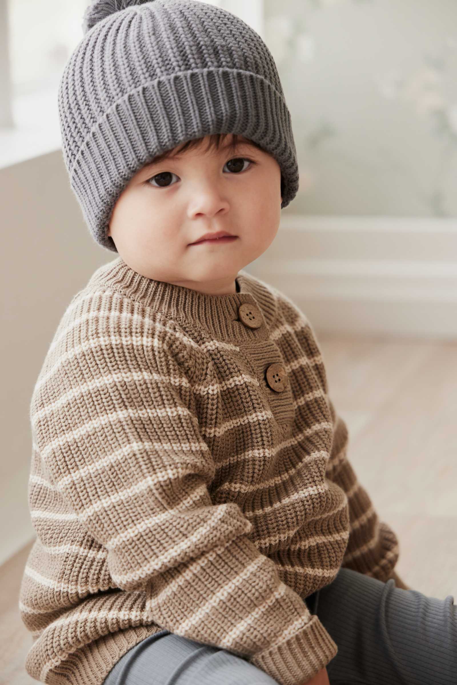 Daniel Jumper | Woodsmoke / Oatmeal Daniel Stripe