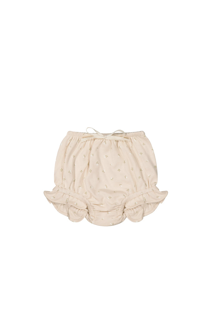 Organic Cotton Frill Bloomer | Elenore Pink Tint