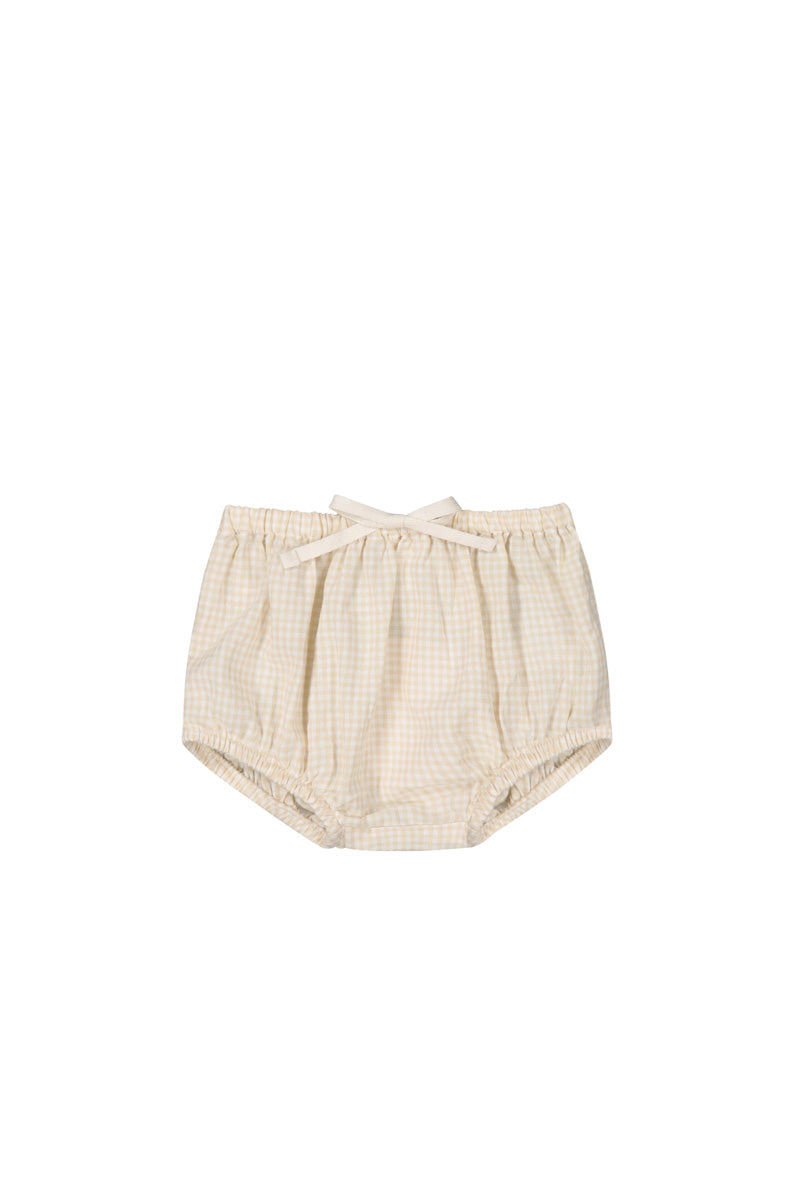 Organic Cotton Classic Bloomer | Sesame Gingham