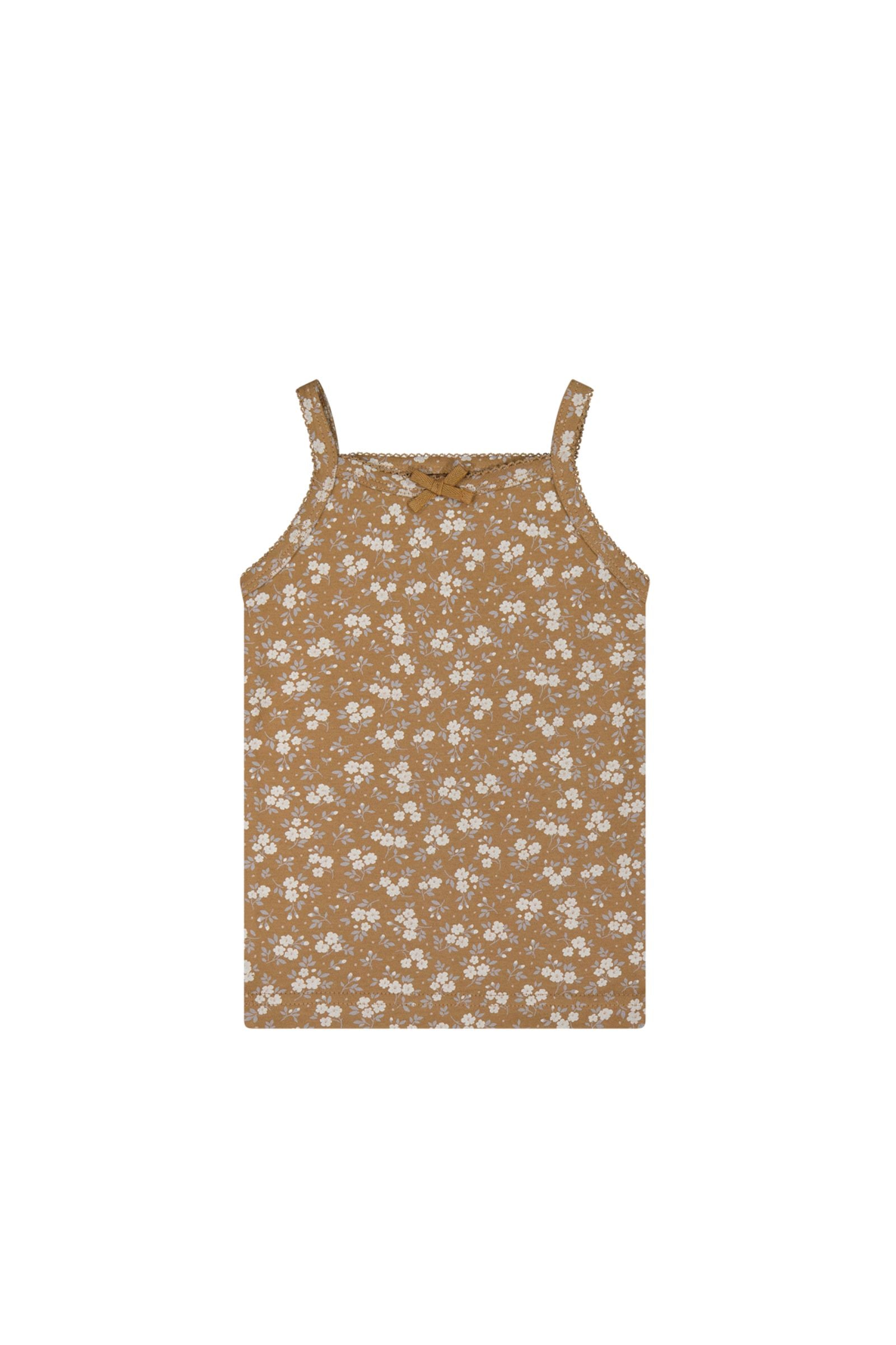 Organic Cotton Singlet | Rosalie Field Caramel