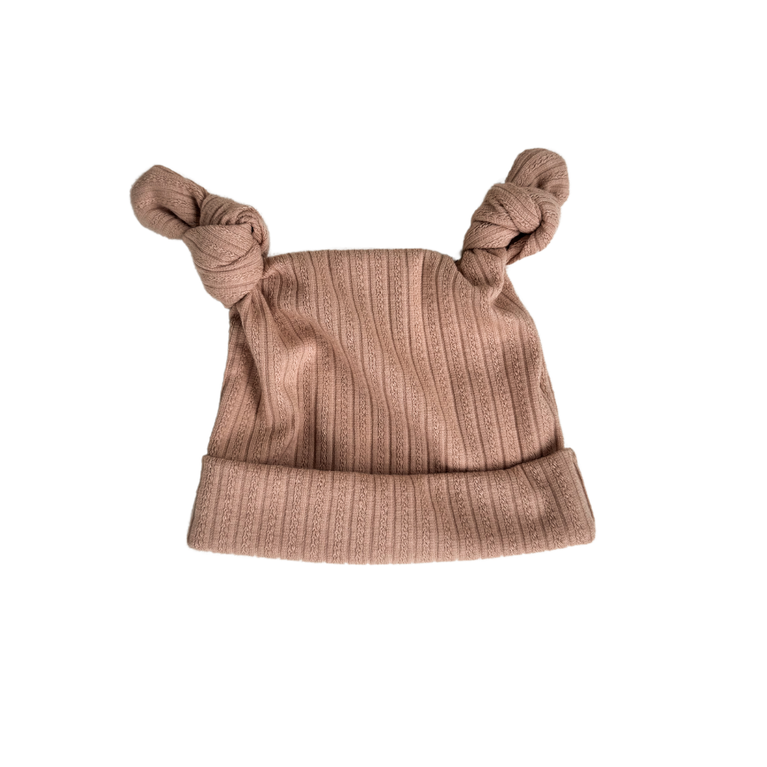 Double Knot Beanie | Teddy Rib Pointelle