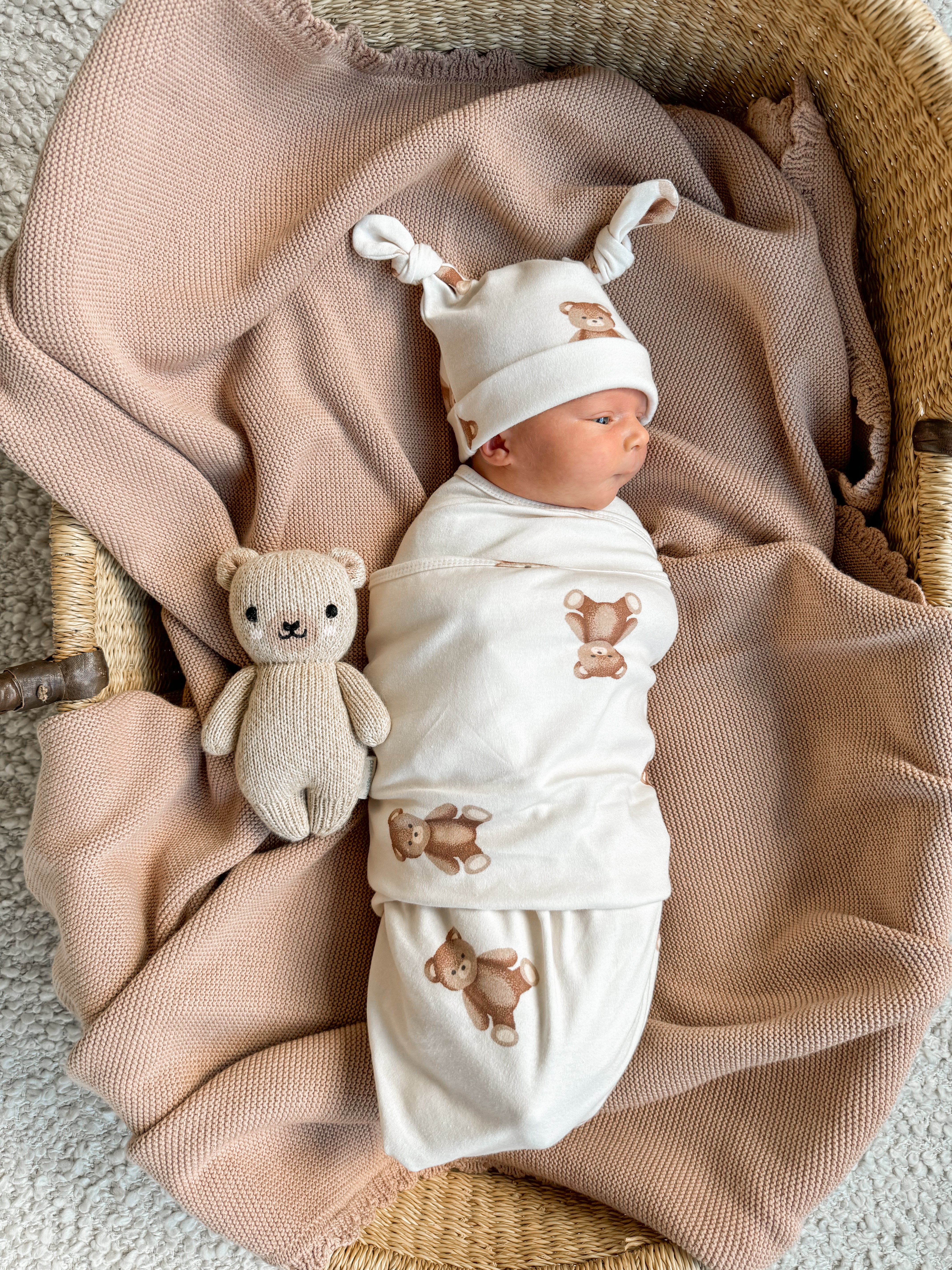 Heirloom Knit Blanket | Teddy