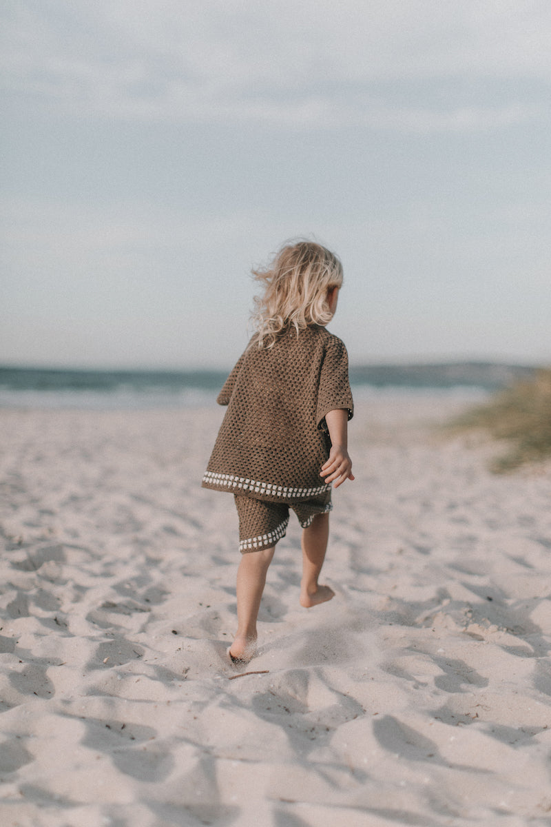 Hand Crochet Shirt | Mud