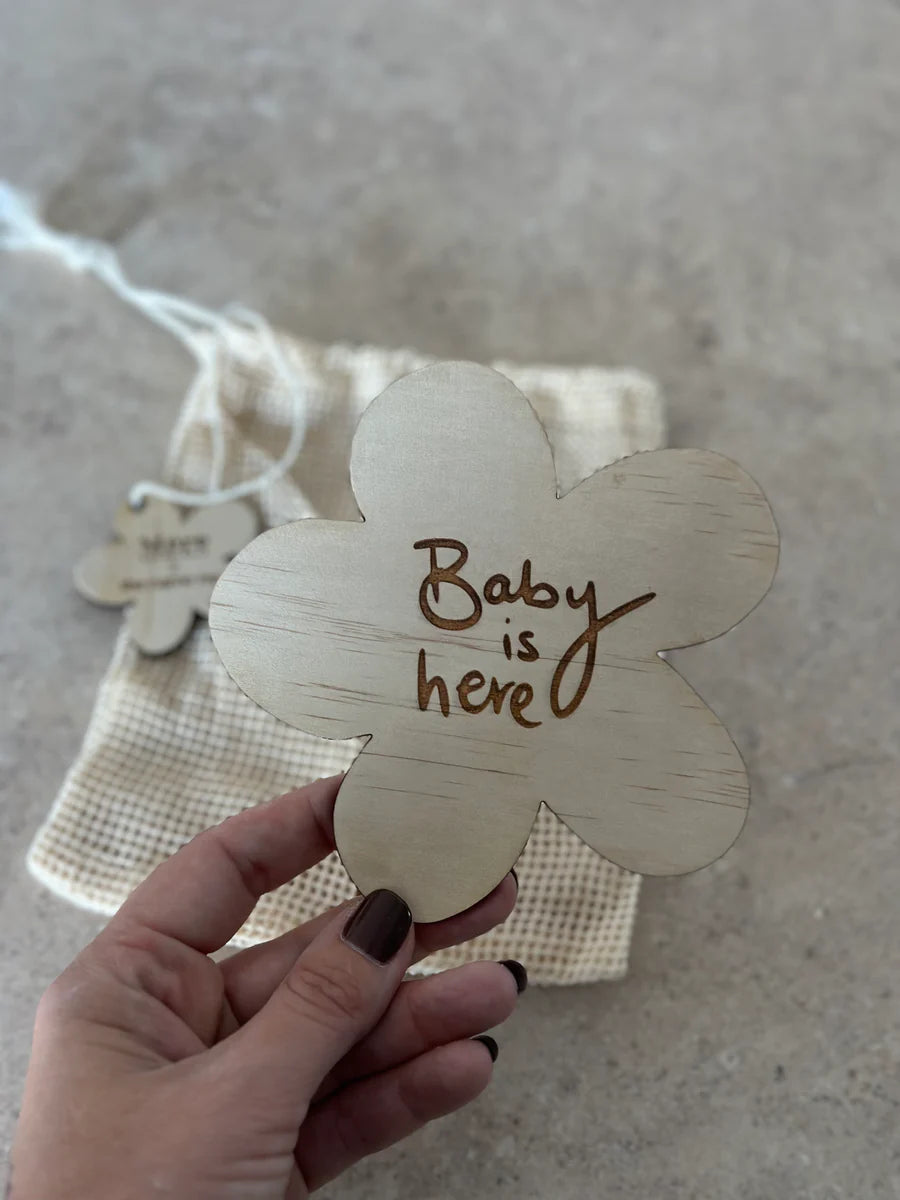 Mere Botanicals | Birth Announcement Plaque