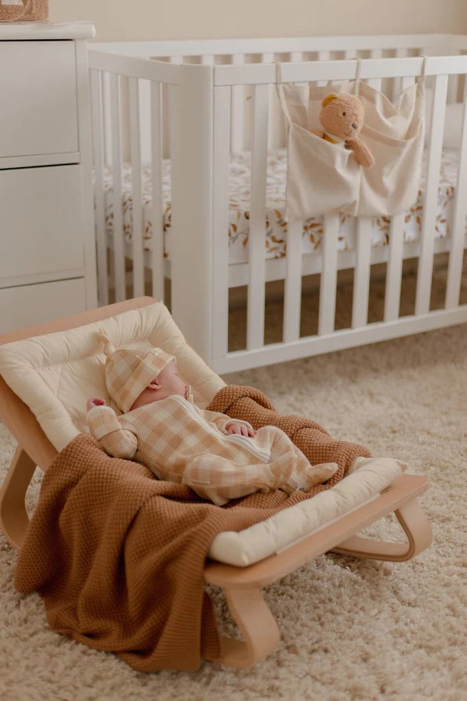 My First Outfit | Footed Onesie & Beanie Set | Gingham
