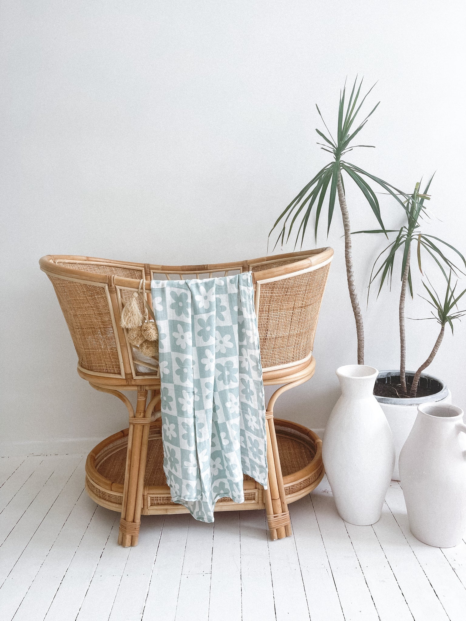 Seakaboo Organic Bamboo Cotton Baby Swaddle|Wrap - Sea Soli