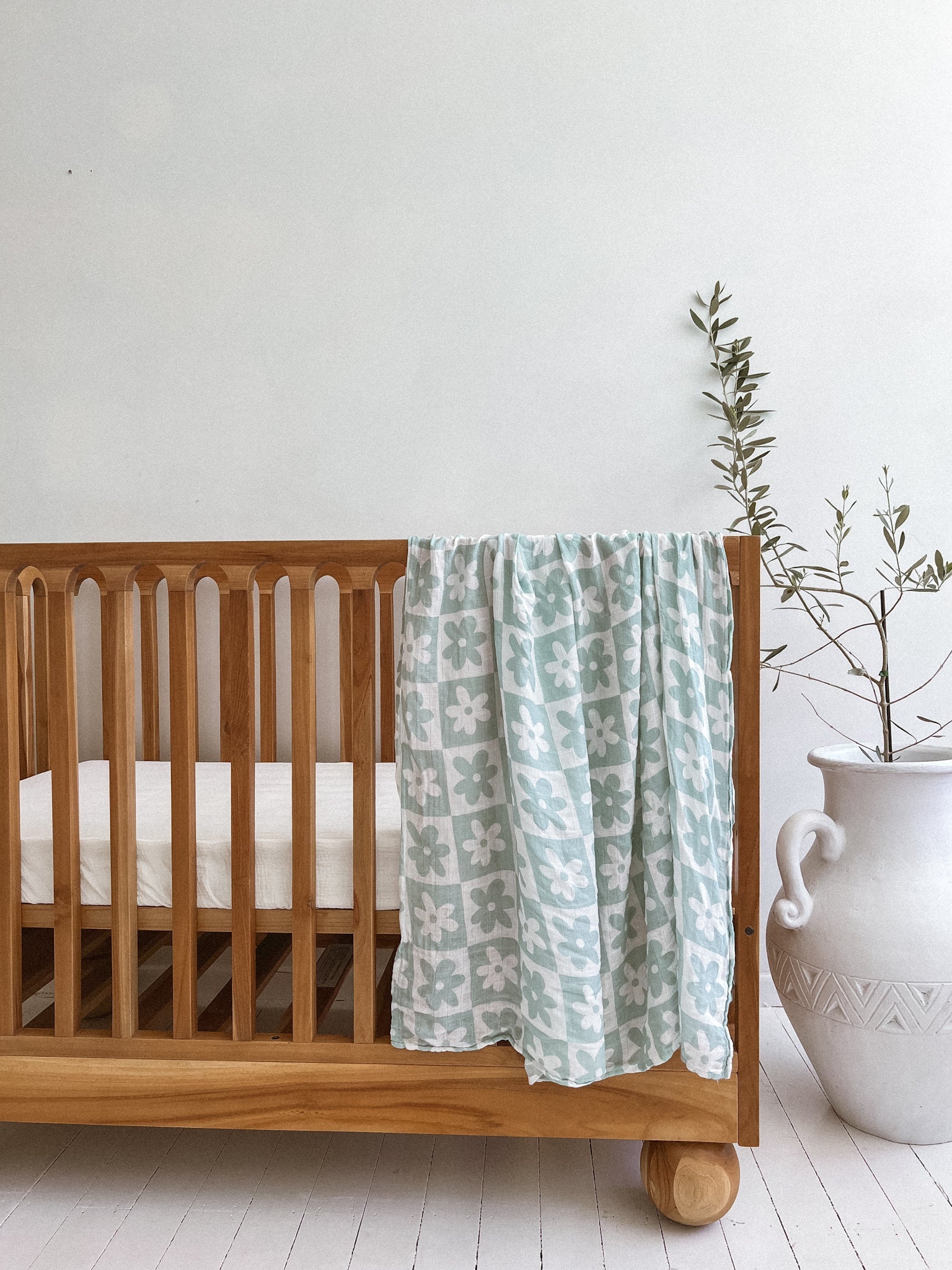 Seakaboo Organic Bamboo Cotton Baby Swaddle|Wrap - Sea Soli