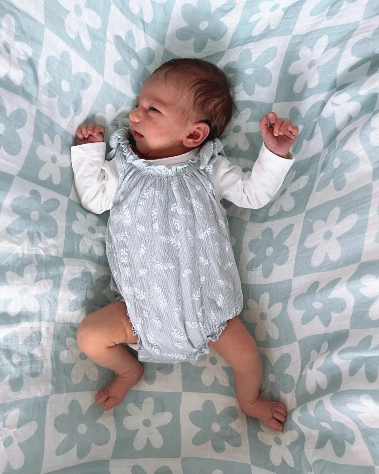 Seakaboo Organic Bamboo Cotton Baby Swaddle|Wrap - Sea Soli