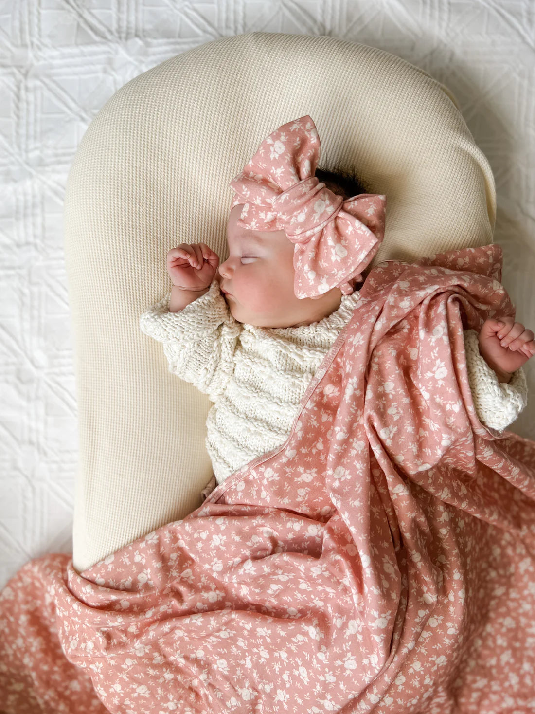 Rosie Blush Oversized Topknot