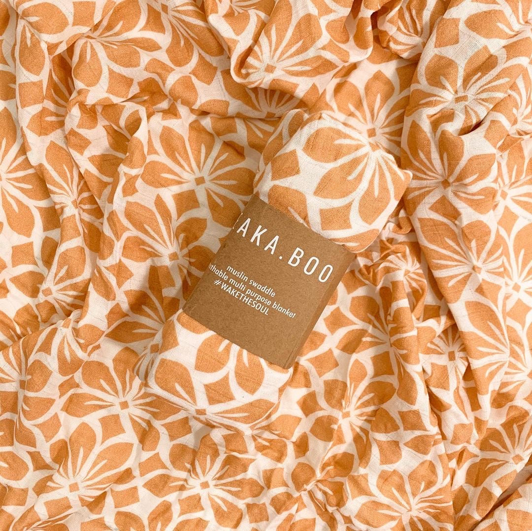Seakaboo Organic Bamboo Cotton Baby Swaddle|Wrap - Bohemian