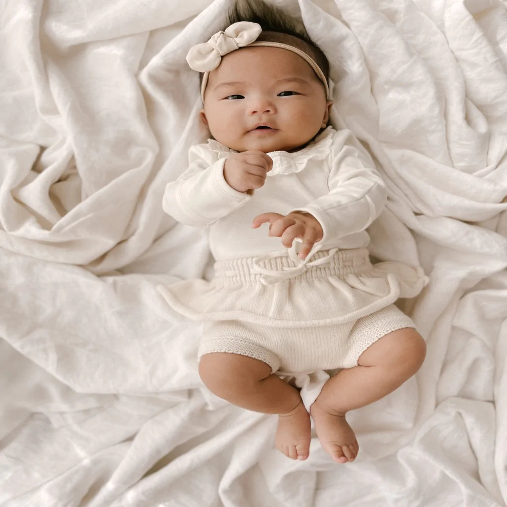 Lottie Bloomers in Cream Merino Wool