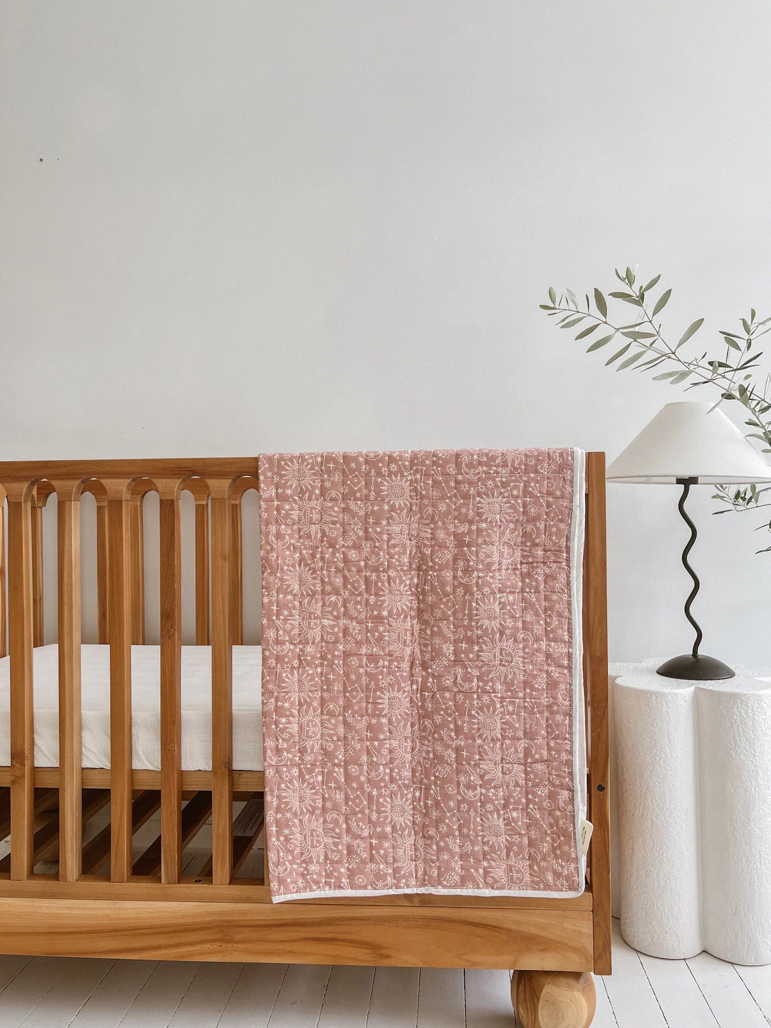Kantha Cot Quilt | Celestial Clay