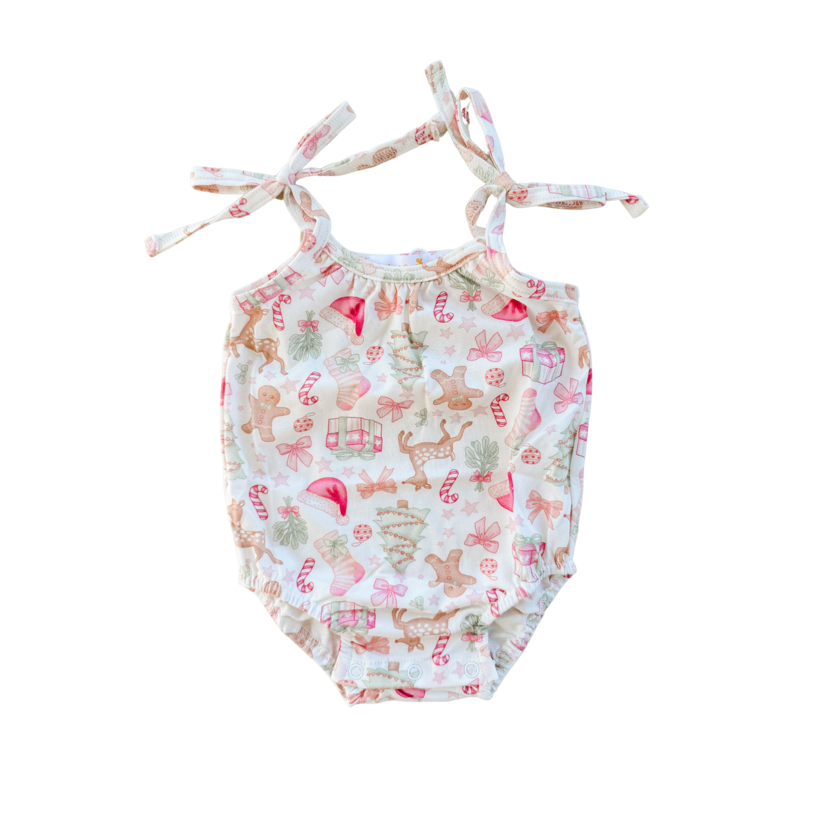 Bubble Romper Santa Baby