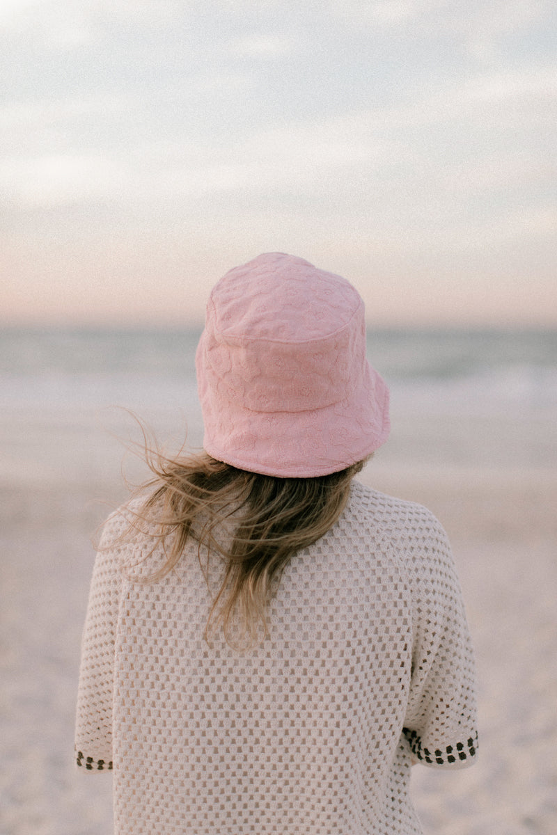 Terry Bucket Hat | Blossom Flower Drum