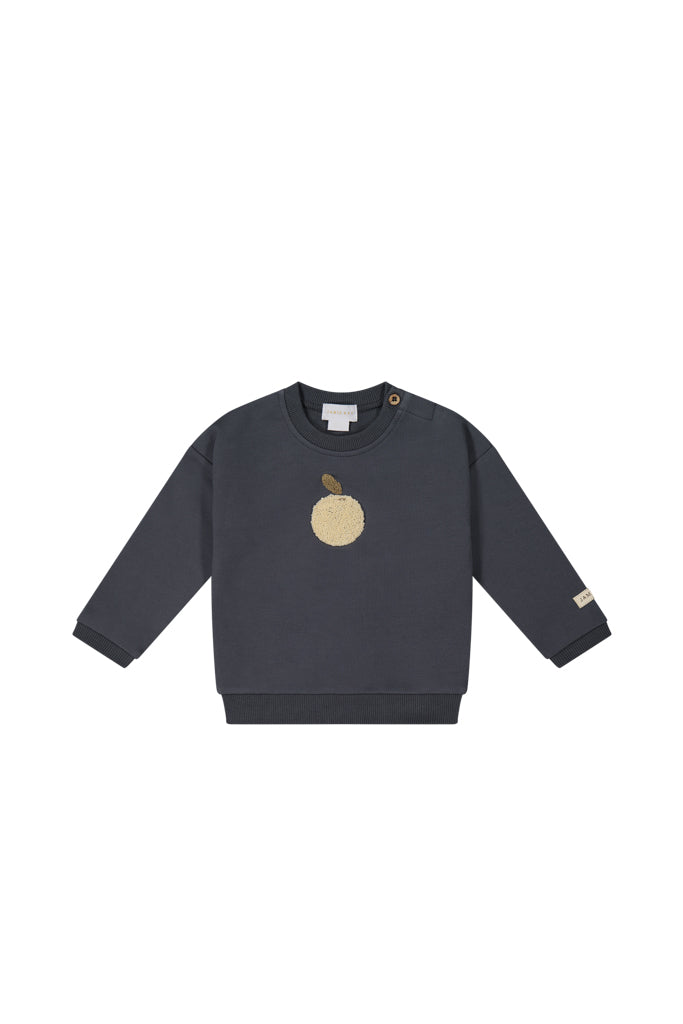 Organic Cotton Damien Sweatshirt | Smoke