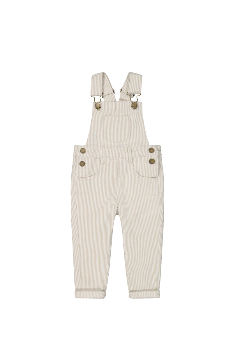 Jordie Cotton Twill Overall | Stripe Cotton