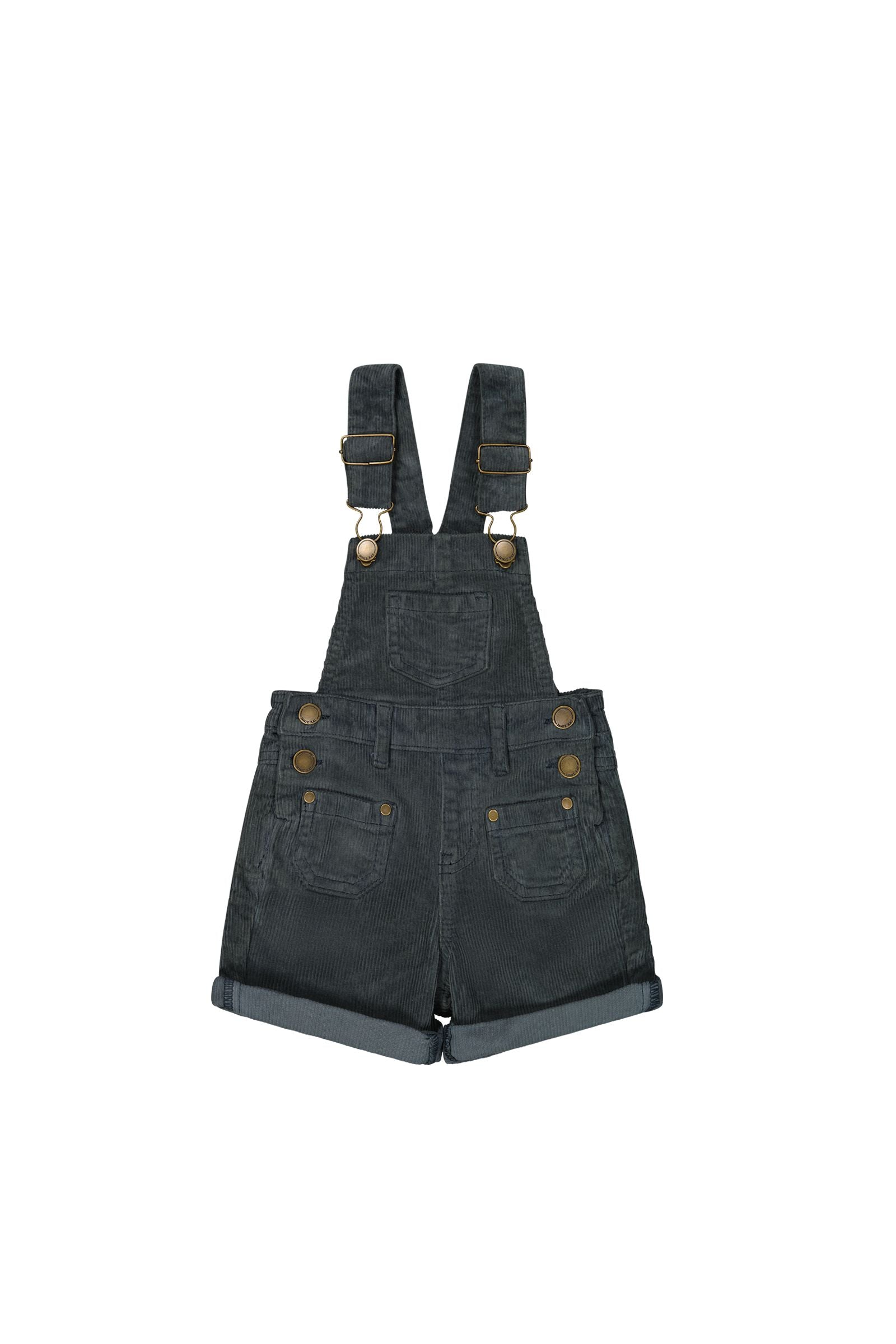 Chase Short Cord Overall | Smoke