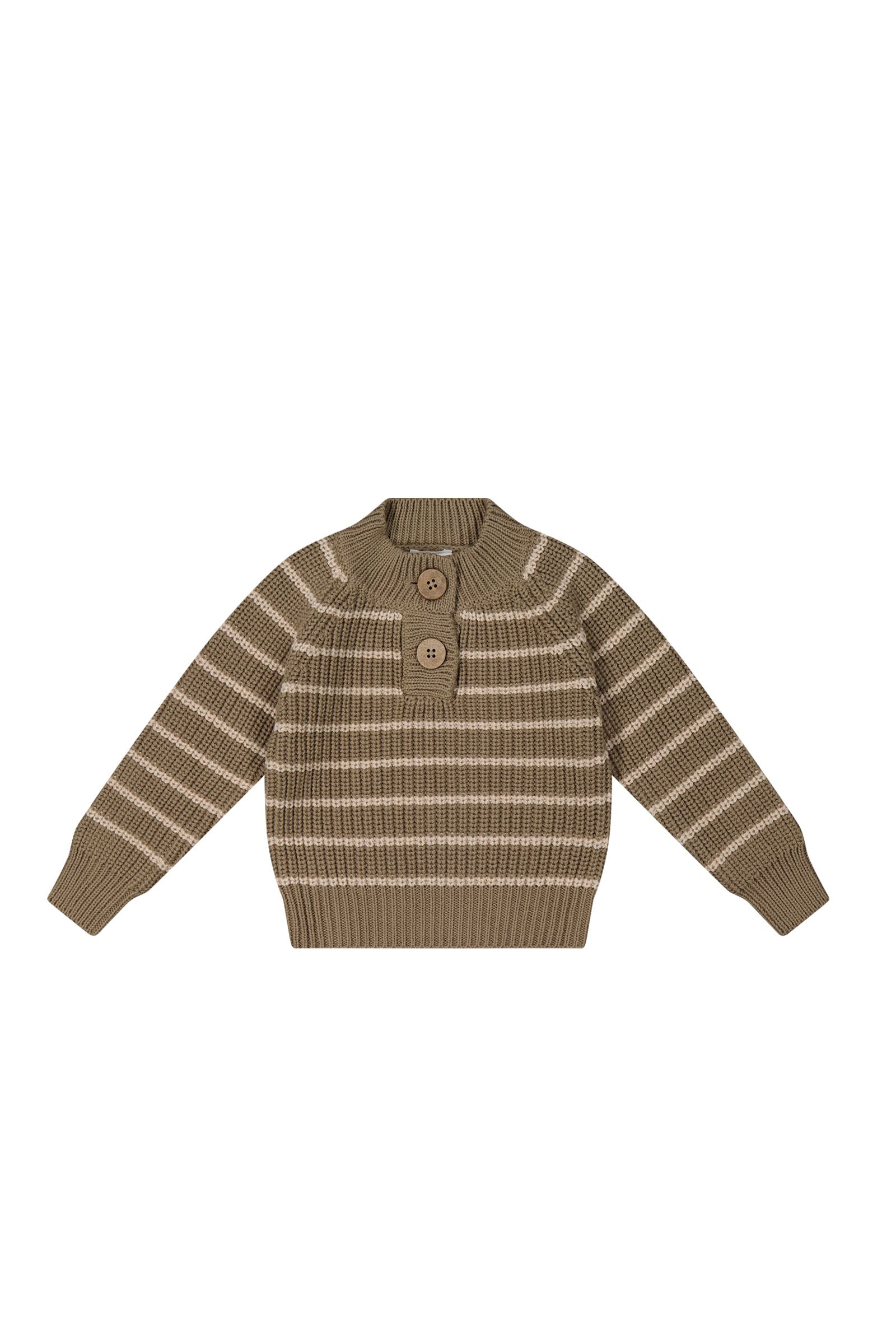 Daniel Jumper | Woodsmoke / Oatmeal Daniel Stripe