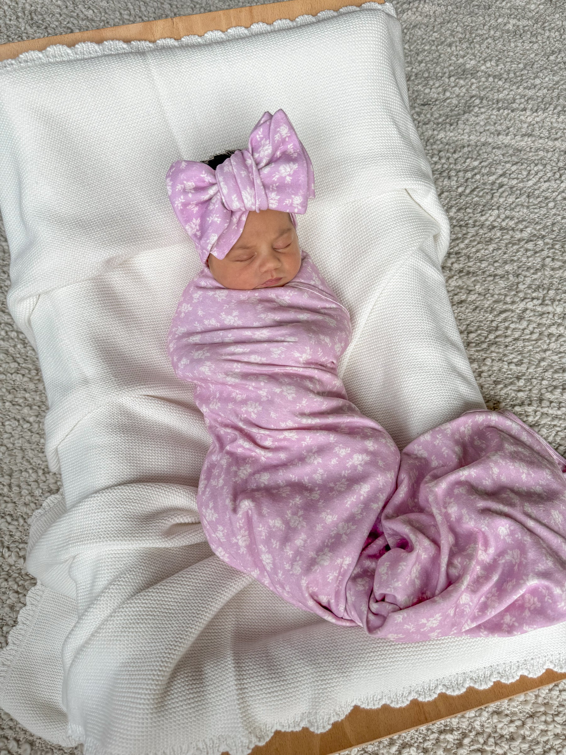SHORT PRE ORDER Swaddle | Rosie Lilac