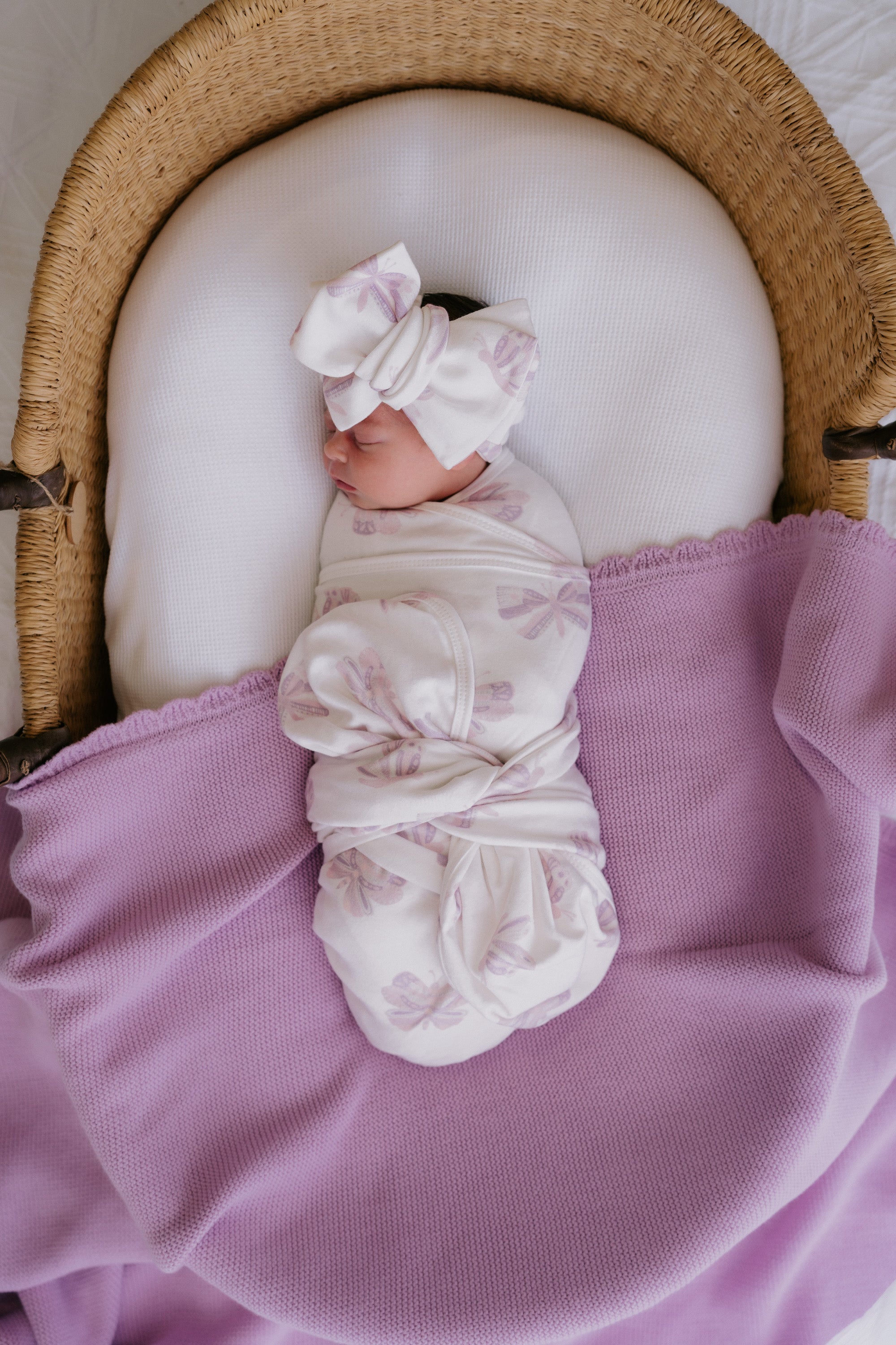 Heirloom Knit Blanket | Lilac