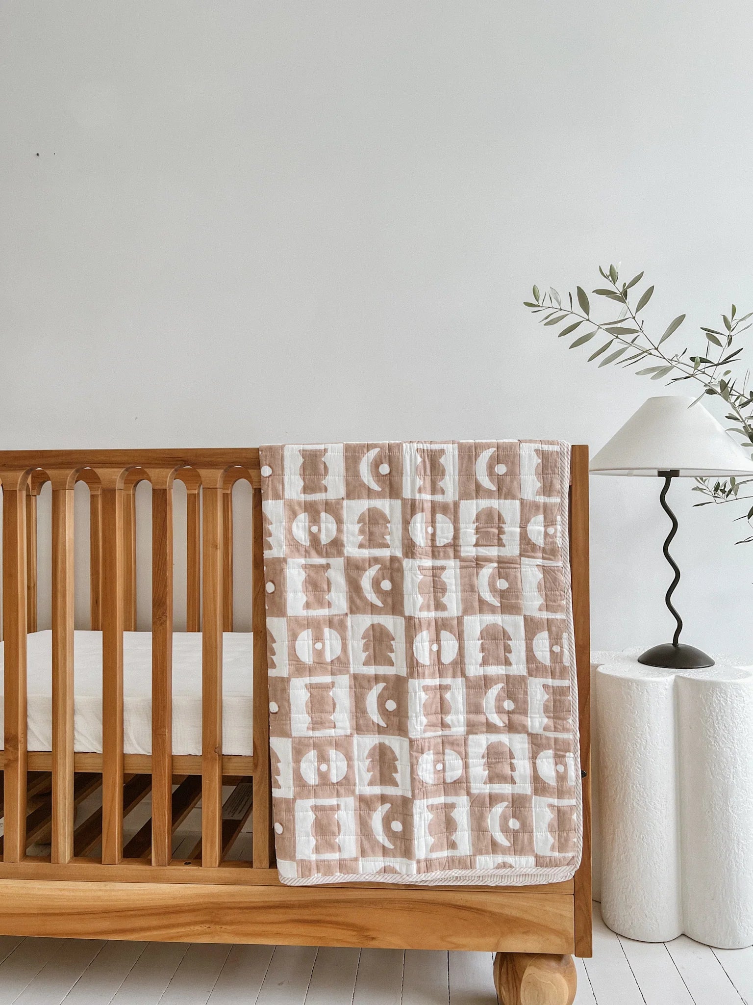 Kantha Cot Quilt | Nude Remy
