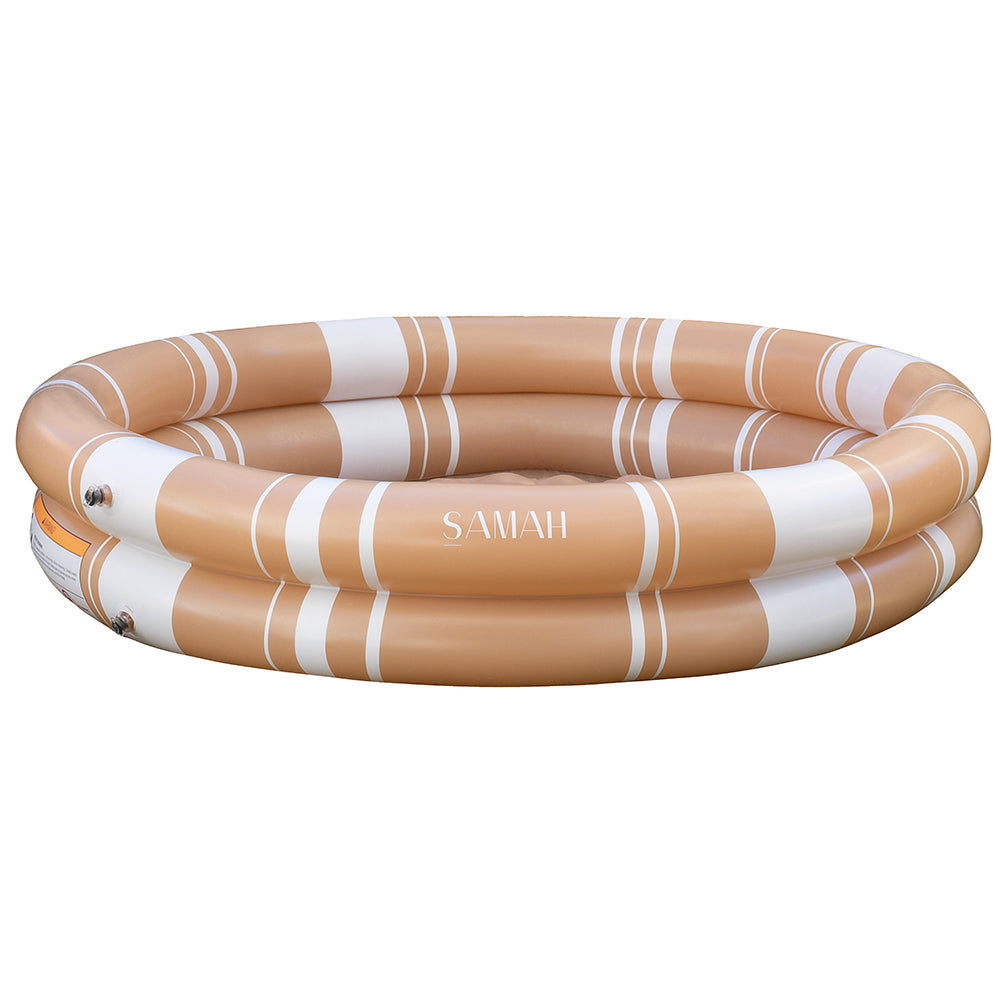 Cinnamon Stripe Inflatable Pool