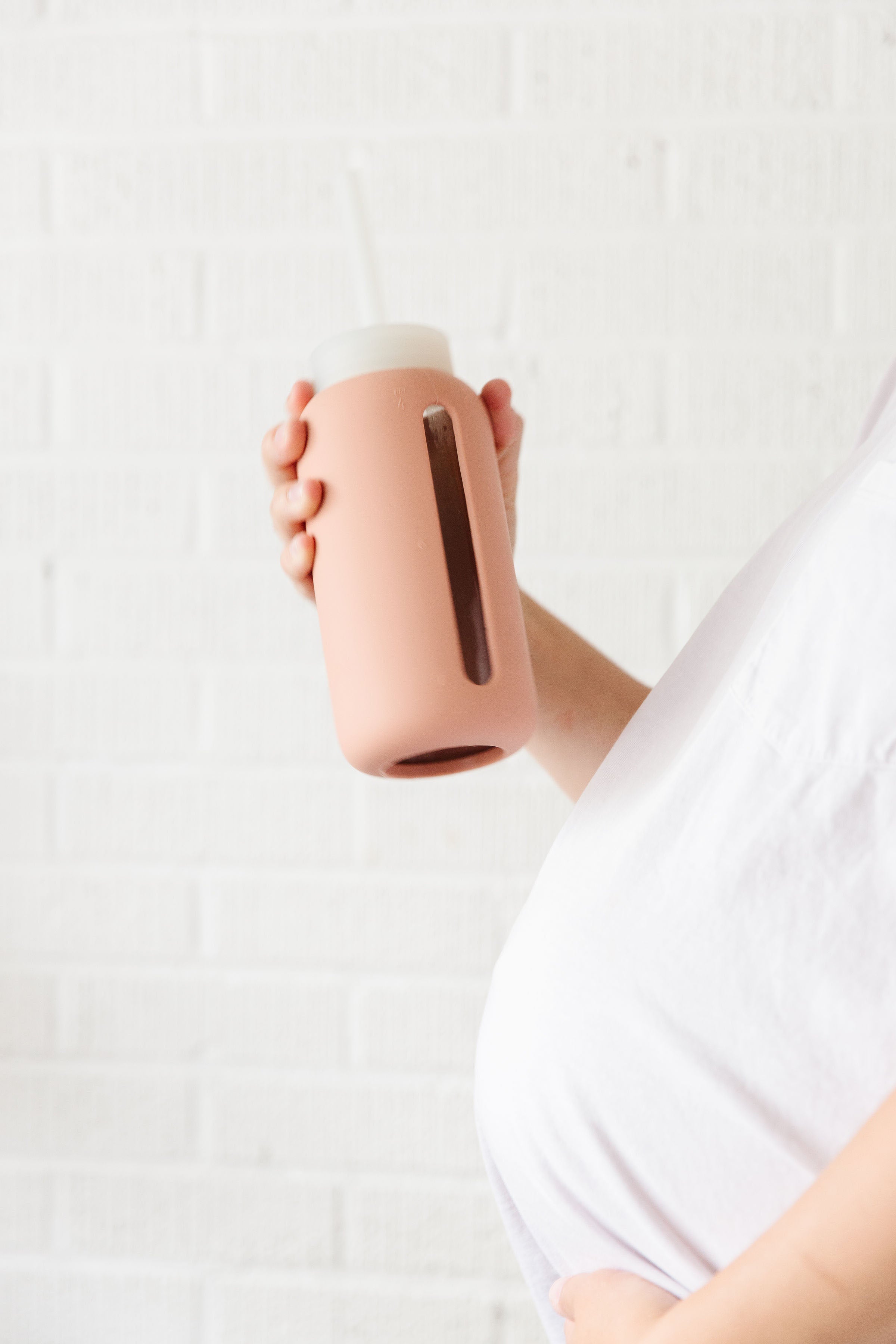 MAMA BOTTLE | The Hydration Tracking Water Bottle for Pregnancy & Nursing | 27oz (800ml) | Rose